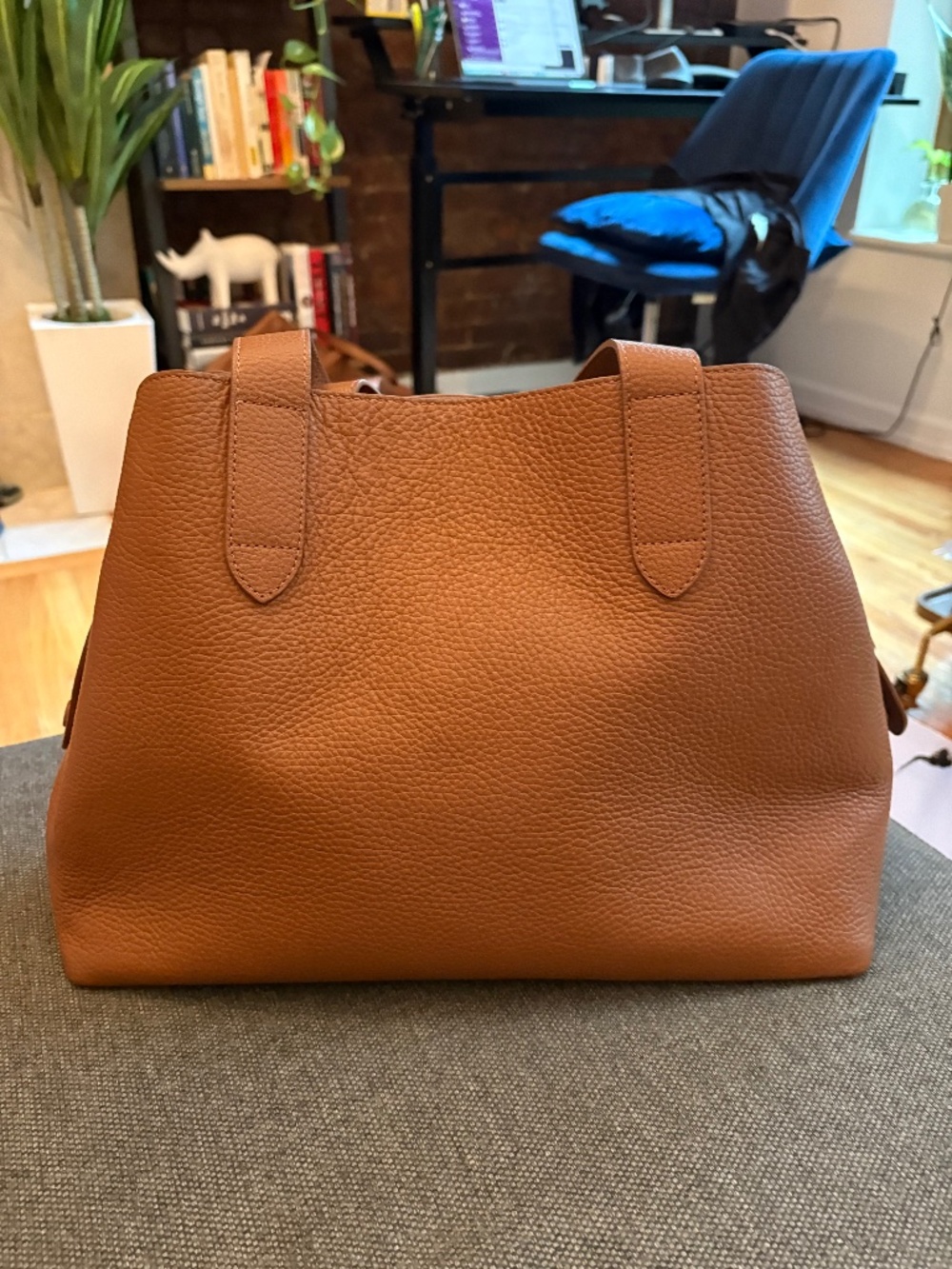 BNWOT Cuyana leather bag with shoulder strap